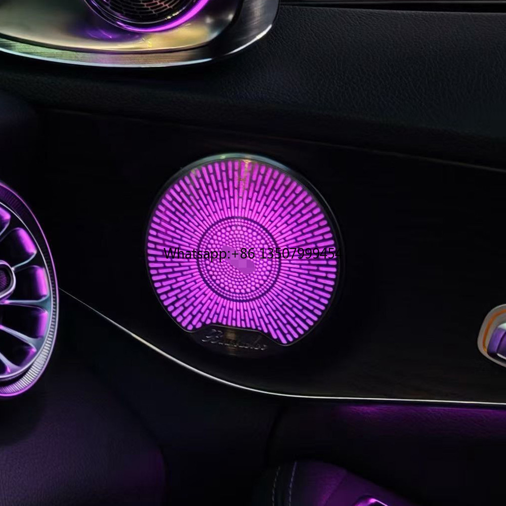 Speakers - Hochwertige Luxus W213 Auto Mitteltonlautsprecher-Abdeckung Ambientebeleuchtung