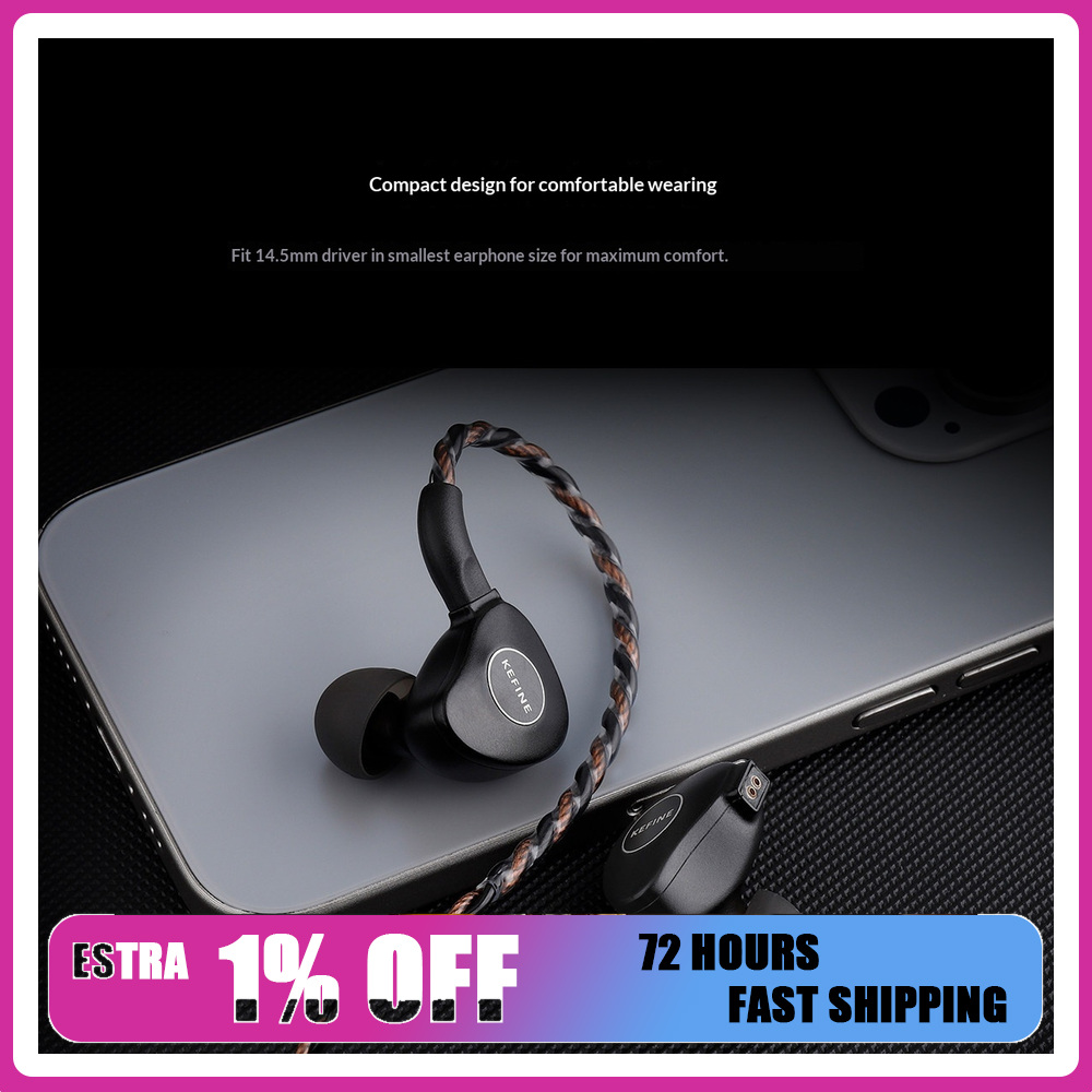 Planar Magnetic Iem Earphones - KEFINE Clanar 14,5mm Planar-Magnet-Treiber In-Ear-Kopfhörer mit