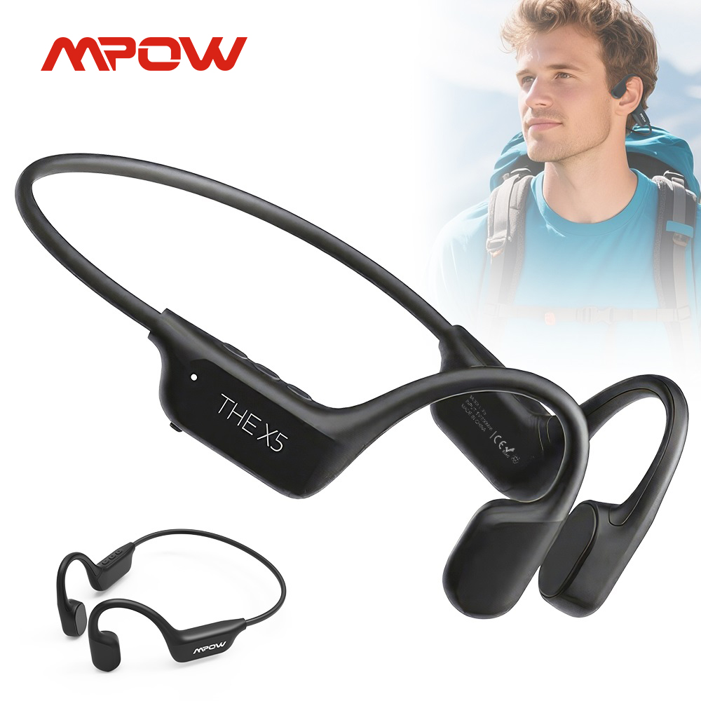 Bone Conduction Running Headphones - Mpow X5 Knochenleitungs-Kopfhörer Open-Ear-Kopfhörer Bluetooth 6.0