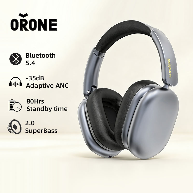 Anc Wireless Over Ear Headphones - ORONE L80 Over-Ear Kopfhörer -35dB ANC+ENC