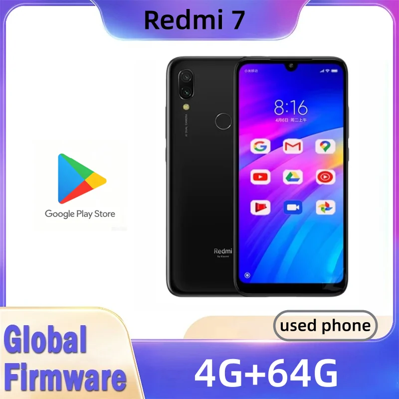 Cameras - Xiaomi Redmi 7 Handy mit Handyhülle,
