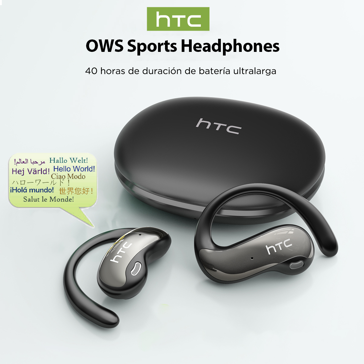 Sleep Mask Headphones Bluetooth - HTC NE19 Bluetooth-Kopfhörer AI OWS Sport-Funkkopfhörer