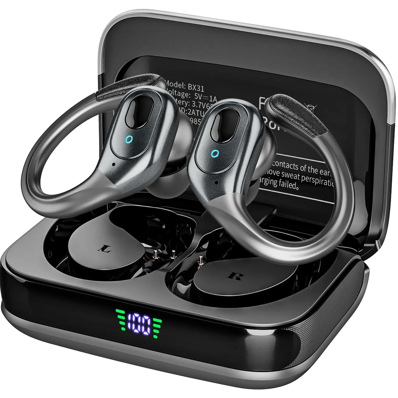 Type C Wired Earphones With Mic - TWS Sport-Ohrhörer Bluetooth 6.0 HIFI Bass