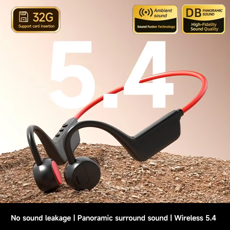 Anc Wireless Over Ear Headphones - Knochenleitungs-Bluetooth-Kopfhörer IPX8 Lauf- und Sport-Headset Wasserdicht