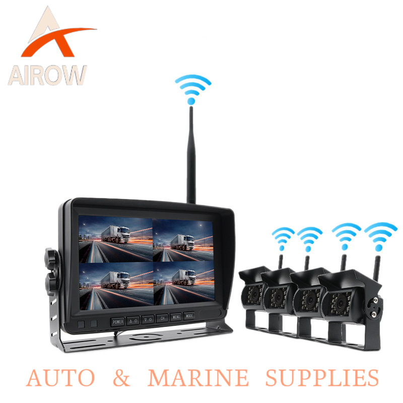 Cameras - Airow Auto Drahtlose Rückfahrkamera mit 7-Zoll-Monitor