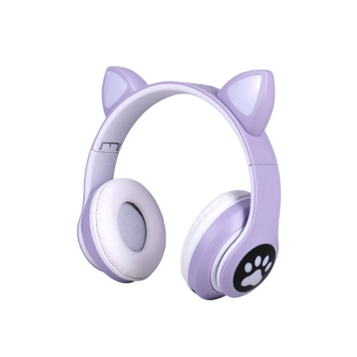Cat Ear Bluetooth Headset Led - DT75BG Niedliches Katzenohren-Bluetooth-Kompatibles Headset mit LED