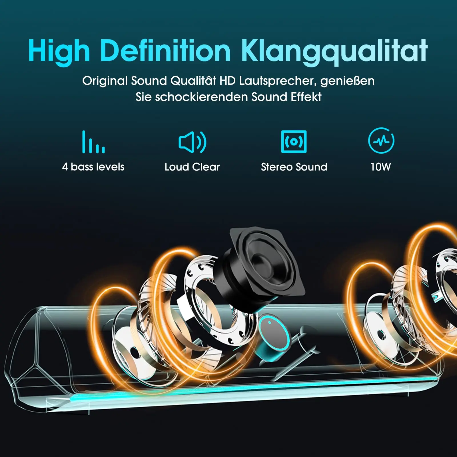 Gaming-Soundbar, USB-Einkabel- – Rgb Computer Soundbar For Pc Bewertung und Preis
