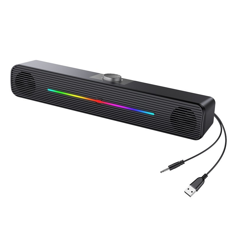 E-1407 Großhandel RGB-Lichter  – Rgb Computer Soundbar For Pc Bewertung und Preis