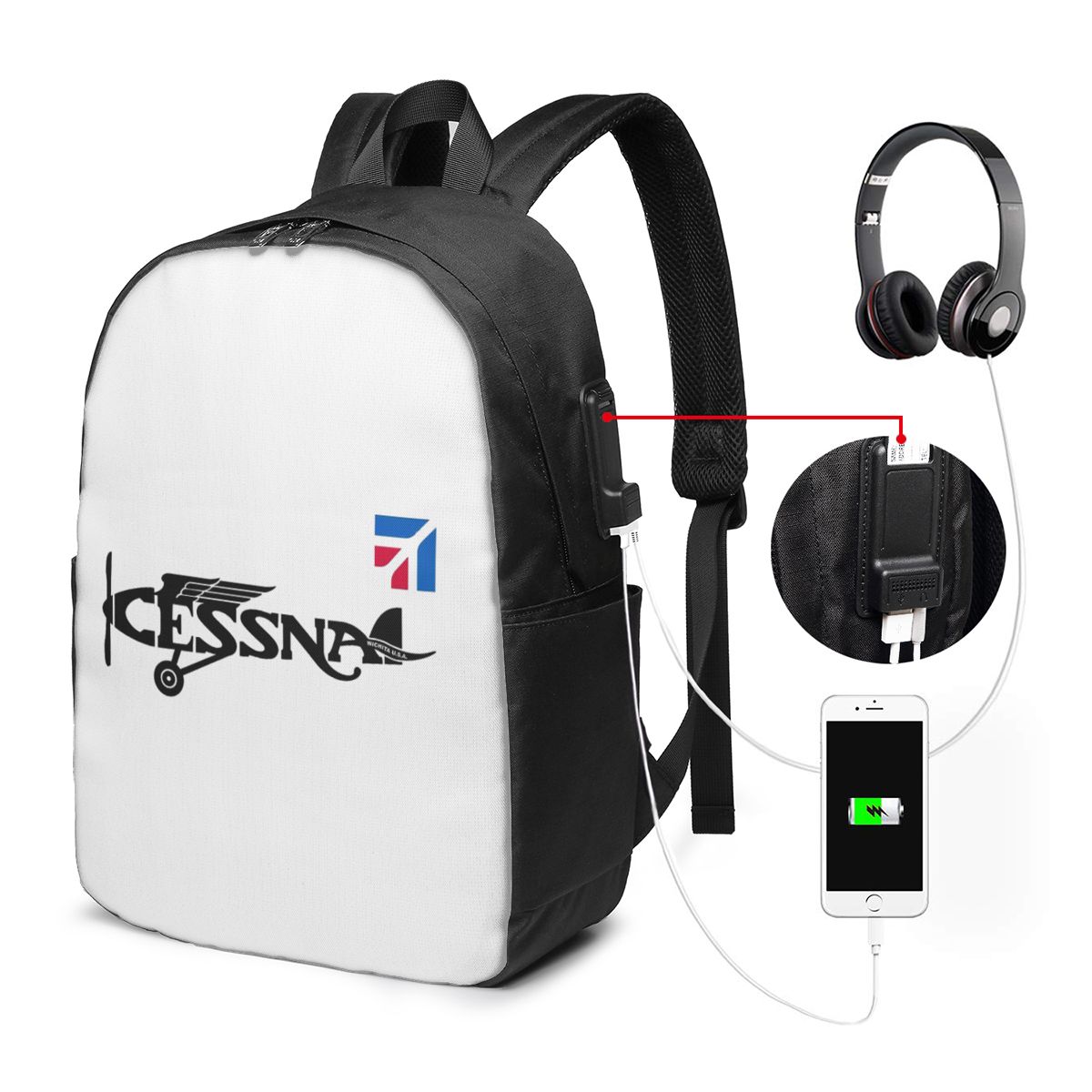 Cessna Logo Rucksack, Reisetas – Laptops Bewertung und Preis