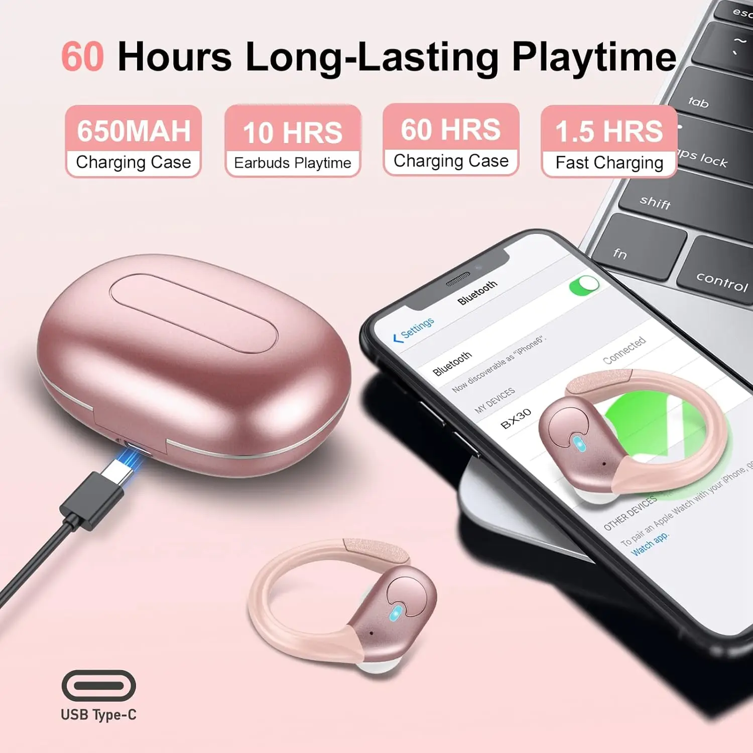 BX30 Bluetooth 6.0 Ohrhörer IP – Type C Wired Earphones With Mic Bewertung und Preis