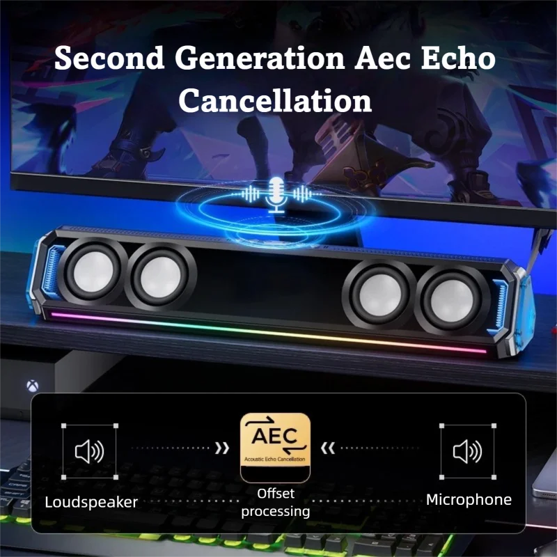 Gaming-Soundbar mit RGB-Beleuc – Rgb Computer Soundbar For Pc Bewertung und Preis