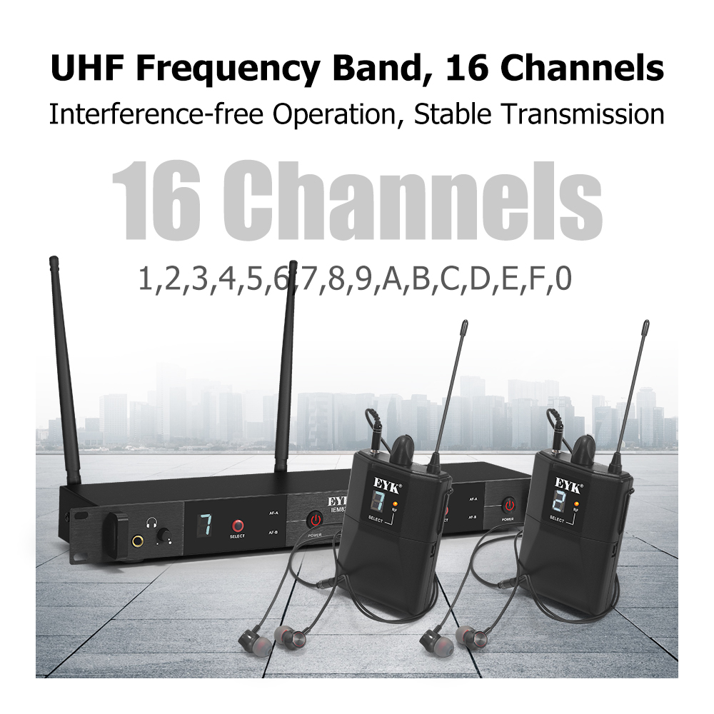 EYK IEM82 UHF Wireless In-Ear- – In Ear Monitors For Singers Bewertung und Preis