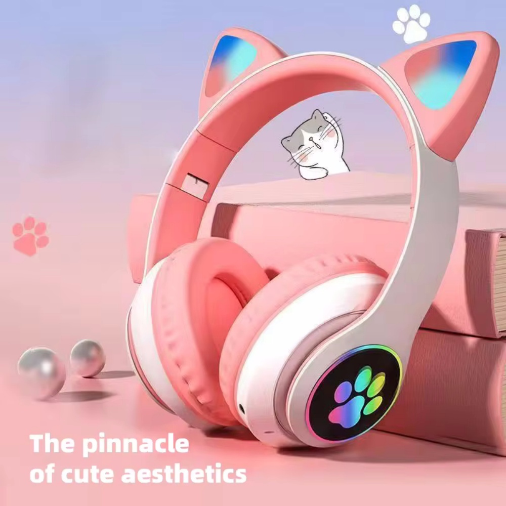 Niedliches Katzenohren-Wireles – Cat Ear Bluetooth Headset Led Bewertung und Preis