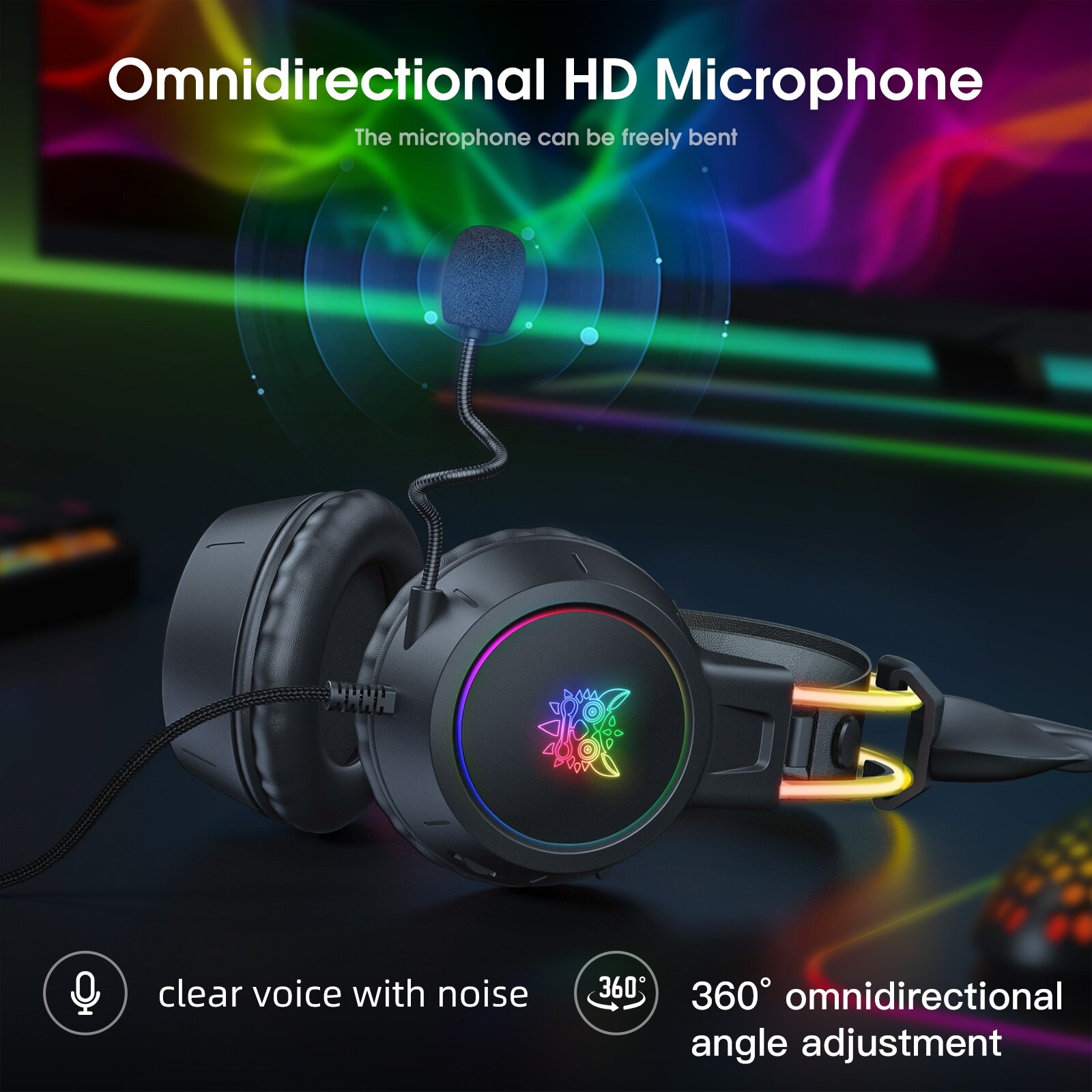 Onikuma Gaming Headset für 202 – Gaming Headset With Mic Rgb Bewertung und Preis