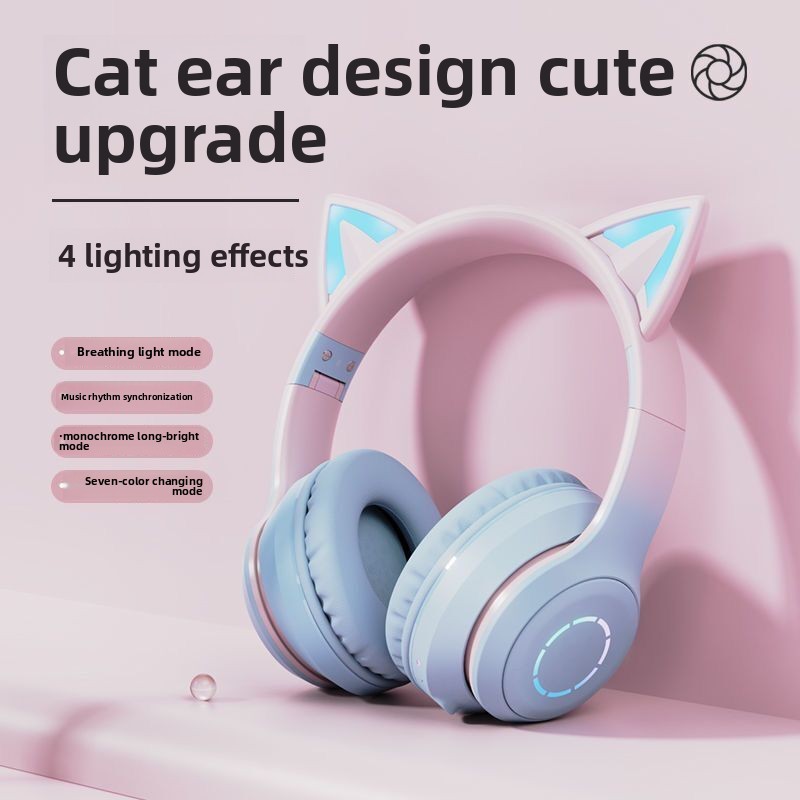 Neues Bestseller-Bluetooth-Hea – Cat Ear Bluetooth Headset Led Bewertung und Preis